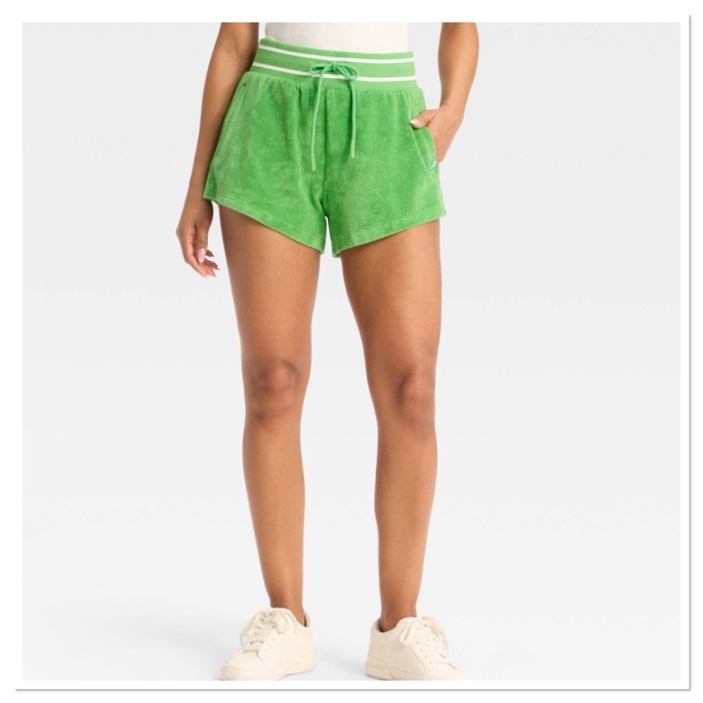Women’s Towel Terry JoyLab Green Athletic Shorts